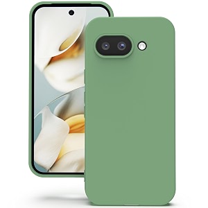 yatwin silicone back case for google pixel 9a soft-touch phone back cover for google pixel 9a - mint green