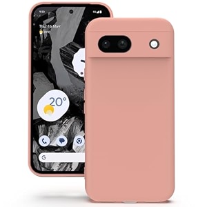 yatwin silicone back case for google pixel 8a soft-touch phone back cover for google pixel 8a - pink