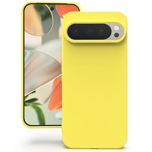 yatwin silicone back case for google pixel 99 pro soft-touch phone back cover for google pixel 99 pro - yellow