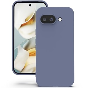 yatwin silicone back case for google pixel 9a soft-touch phone back cover for google pixel 9a - lavender grey