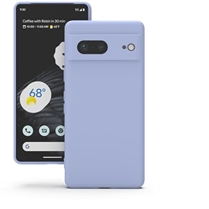 yatwin silicone back case for google pixel 7 soft-touch phone back cover for google pixel 7 - lilac