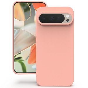 yatwin silicone back case for google pixel 99 pro soft-touch phone back cover for google pixel 99 pro - pink