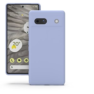 yatwin silicone back case for google pixel 7a soft-touch phone back cover for google pixel 7a - lilac