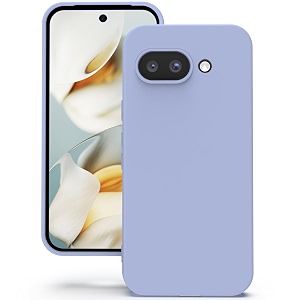 yatwin silicone back case for google pixel 9a soft-touch phone back cover for google pixel 9a - lilac