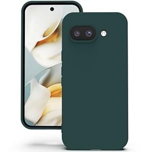 yatwin silicone back case for google pixel 9a soft-touch phone back cover for google pixel 9a - dark green