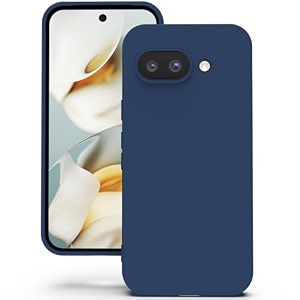 yatwin silicone back case for google pixel 9a soft-touch phone back cover for google pixel 9a - link cyan