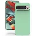 YATWIN Silicone Back Case for Google Pixel 9 Pro XL, Soft-Touch Phone Back Cover for Google Pixel 9 Pro XL - Link Cyan