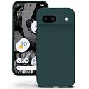 YATWIN Silicone Back Case for Google Pixel 8A, Soft-Touch Phone Back Cover for Google Pixel 8A - Dark Green