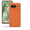 YATWIN Silicone Back Case for Google Pixel 7, Soft-Touch Phone Back Cover for Google Pixel 7 - Orange