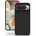 YATWIN Silicone Back Case for Google Pixel 9/9 Pro, Soft-Touch Phone Back Cover for Google Pixel 9/9 Pro - Black