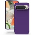 YATWIN Silicone Back Case for Google Pixel 9/9 Pro, Soft-Touch Phone Back Cover for Google Pixel 9/9 Pro - Purple