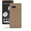 YATWIN Silicone Back Case for Google Pixel 7, Soft-Touch Phone Back Cover for Google Pixel 7-Milk Tee, Light Brown