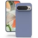 YATWIN Silicone Back Case for Google Pixel 9/9 Pro, Soft-Touch Phone Back Cover for Google Pixel 9/9 Pro - Lavender Grey
