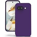 YATWIN Silicone Back Case for Google Pixel 9A, Soft-Touch Phone Back Cover for Google Pixel 9A - Purple