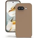 YATWIN Silicone Back Case for Google Pixel 9A, Soft-Touch Phone Back Cover for Google Pixel 9A-Milk Tee, Black