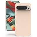 YATWIN Silicone Back Case for Google Pixel 9 Pro XL, Soft-Touch Phone Back Cover for Google Pixel 9 Pro XL - Link Pink
