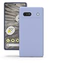 YATWIN Silicone Back Case for Google Pixel 7A, Soft-Touch Phone Back Cover for Google Pixel 7A - Lilac