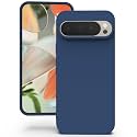 YATWIN Silicone Back Case for Google Pixel 9/9 Pro, Soft-Touch Phone Back Cover for Google Pixel 9/9 Pro - Dark Blue