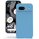 YATWIN Silicone Back Case for Google Pixel 8A, Soft-Touch Phone Back Cover for Google Pixel 8A - Sky Blue