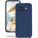 YATWIN Silicone Back Case for Google Pixel 9A, Soft-Touch Phone Back Cover for Google Pixel 9A - Dark Blue