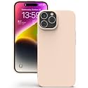 YATWIN Silicone Back Case for iPhone 14 Pro, Soft-Touch Phone Back Cover for Apple iPhone 14 Pro - Light Pink