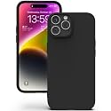 YATWIN Silicone Back Case for iPhone 14 Pro, Soft-Touch Phone Back Cover for Apple iPhone 14 Pro - Black