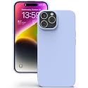 YATWIN Silicone Back Case for iPhone 14 Pro, Soft-Touch Phone Back Cover for Apple iPhone 14 Pro - Lilac