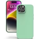YATWIN Silicone Back Case for iPhone 14 Pro, Soft-Touch Phone Back Cover for Apple iPhone 14 Pro - Light Cyan