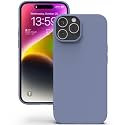 YATWIN Silicone Back Case for iPhone 14 Pro, Soft-Touch Phone Back Cover for Apple iPhone 14 Pro - Lavender Grey