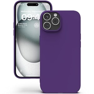 yatwin silicone back case for google pixel 7 soft-touch phone back cover for google pixel 7 - purple