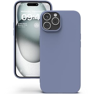 yatwin silicone back case for google pixel 7 soft-touch phone back cover for google pixel 7 - lavender grey
