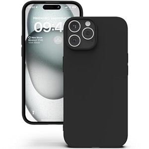 yatwin silicone back case for iphone 15 pro max soft-touch phone back cover for apple iphone 15 pro max - magenta
