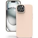 YATWIN Silicone Back Case for iPhone 15 Pro Max, Soft-Touch Phone Back Cover for Apple iPhone 15 Pro Max - Link Pink