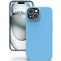 YATWIN Silicone Back Case for iPhone 15 Plus, Soft-Touch Phone Back Cover for Apple iPhone 15 Plus - Sky Blue