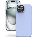 YATWIN Silicone Back Case for iPhone 15 Plus, Soft-Touch Phone Back Cover for Apple iPhone 15 Plus - Lilac