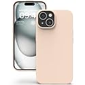 YATWIN Silicone Back Case for iPhone 15, Soft-Touch Phone Back Cover for Apple iPhone 15 - Link Pink
