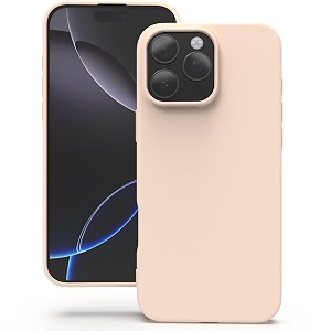 yatwin silicone back case for iphone 16 pro max soft-touch phone back cover for apple iphone 16 pro max - link pink