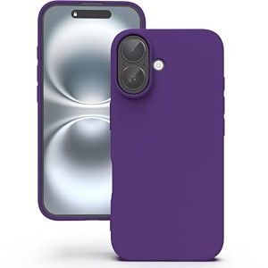 yatwin silicone back case for google pixel 7 soft-touch phone back cover for google pixel 7 - purple