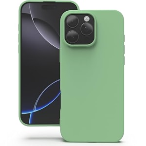 yatwin silicone back case for google pixel 8 pro soft-touch phone back cover for google pixel 8 pro - mint green