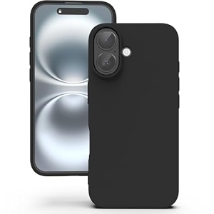 yatwin silicone back case for iphone 16 soft-touch phone back cover for apple iphone 16 - orange