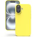 YATWIN Silicone Back Case for iPhone 16 Plus, Soft-Touch Phone Back Cover for Apple iPhone 16 Plus - Yellow