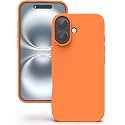 YATWIN Silicone Back Case for iPhone 16 Plus, Soft-Touch Phone Back Cover for Apple iPhone 16 Plus - Orange