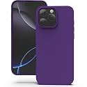 YATWIN Silicone Back Case for iPhone 16 Pro, Soft-Touch Phone Back Cover for Apple iPhone 16 Pro - Purple