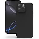 YATWIN Silicone Back Case for iPhone 16 Pro, Soft-Touch Phone Back Cover for Apple iPhone 16 Pro - Black