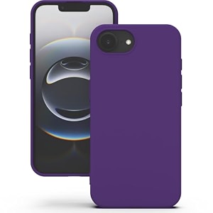 yatwin silicone back case for google pixel 7 soft-touch phone back cover for google pixel 7 - purple