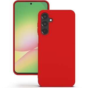 yatwin silicone back case for google pixel 7 soft-touch phone back cover for google pixel 7 - red