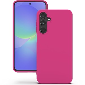yatwin silicone back case for samsung galaxy a36 soft-touch phone back cover for samsung galaxy a36 - magenta
