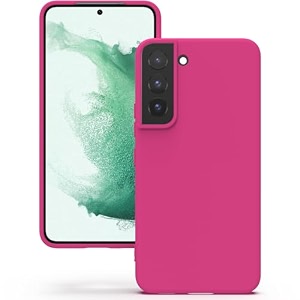 yatwin silicone back case for samsung galaxy s22 soft-touch phone back cover for samsung galaxy s22 - magenta