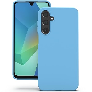 yatwin silicone back case for samsung galaxy a16 soft-touch phone back cover for samsung galaxy a16 - sky blue