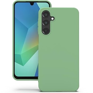 yatwin silicone back case for samsung galaxy a16 soft-touch phone back cover for samsung galaxy a16 - mint green